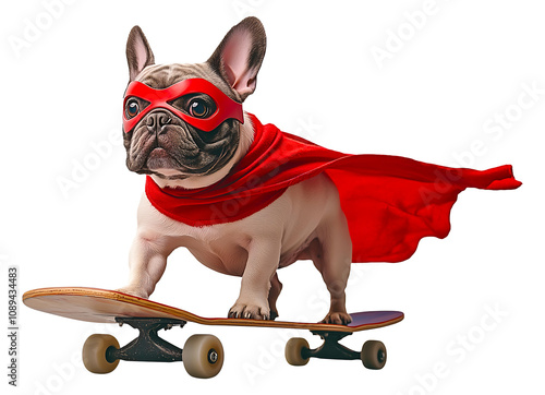 French bulldog superhero