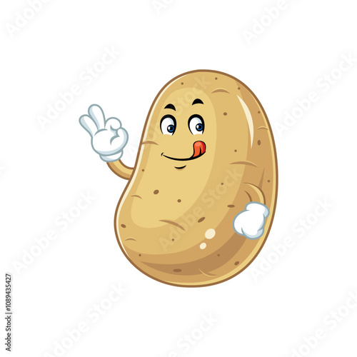 Cartoon Potato Character.