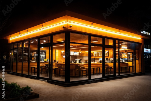 A Twilight Photograph Of A ...