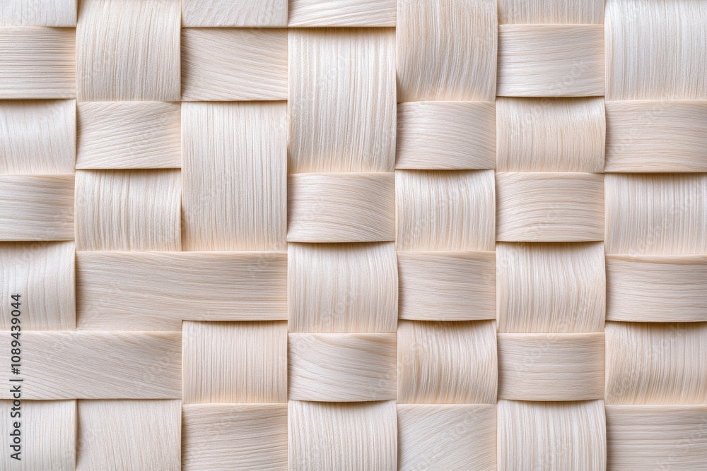 Obraz premium close-up of woven texture in neutral tones for interior design