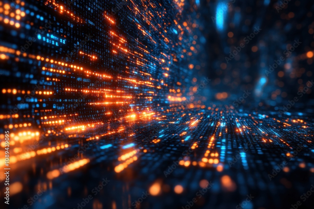 Fototapeta premium Programming code abstract technology background of software developer and Computer script