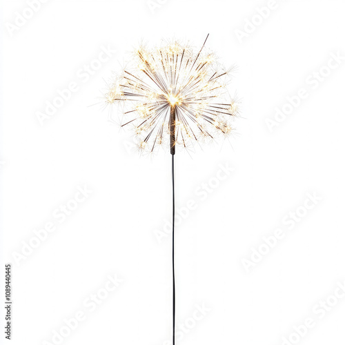 Sparkler Isolated On White