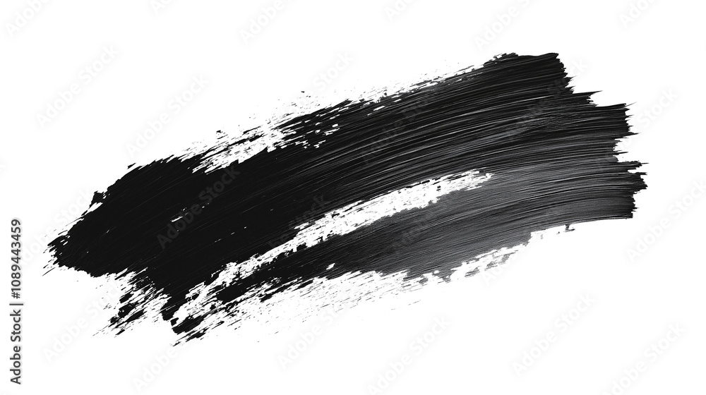 Clay or charcoal face mask stroke isolated on white Clay or charcoal face mask stroke isolated on white