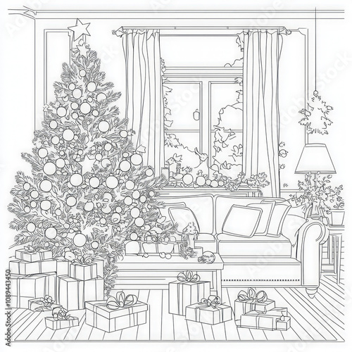 A cozy family living room d...