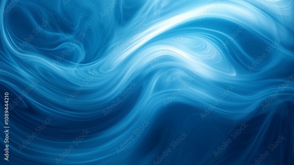 Naklejka premium Blue gradient background wave and texture.
