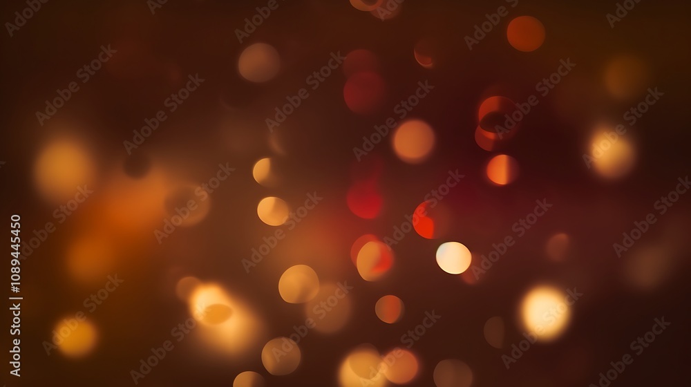 Obraz premium Abstract Warm Colored Bokeh Lights Background