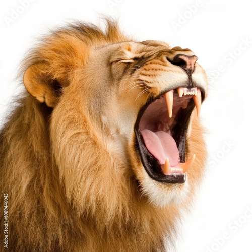 Lion Roar Isolated