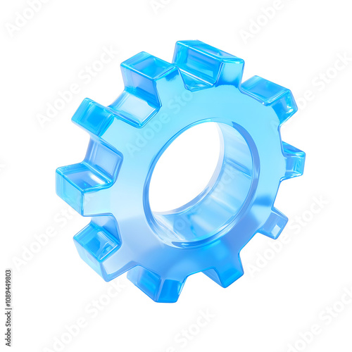 Blue frosted gear