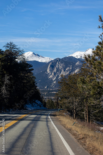 Landscape of Driving to Estes Park, Colorado photo