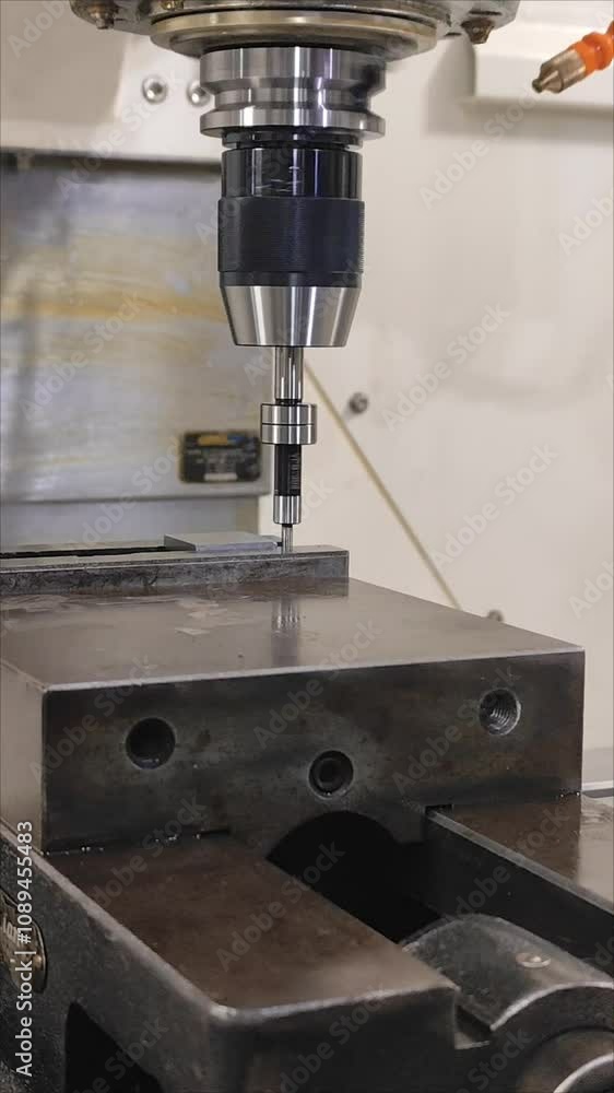 Industrial machine in factory with steel equipment and engine for manufacturing and production Industrial machine in factory with steel equipment and engine for manufacturing and production
