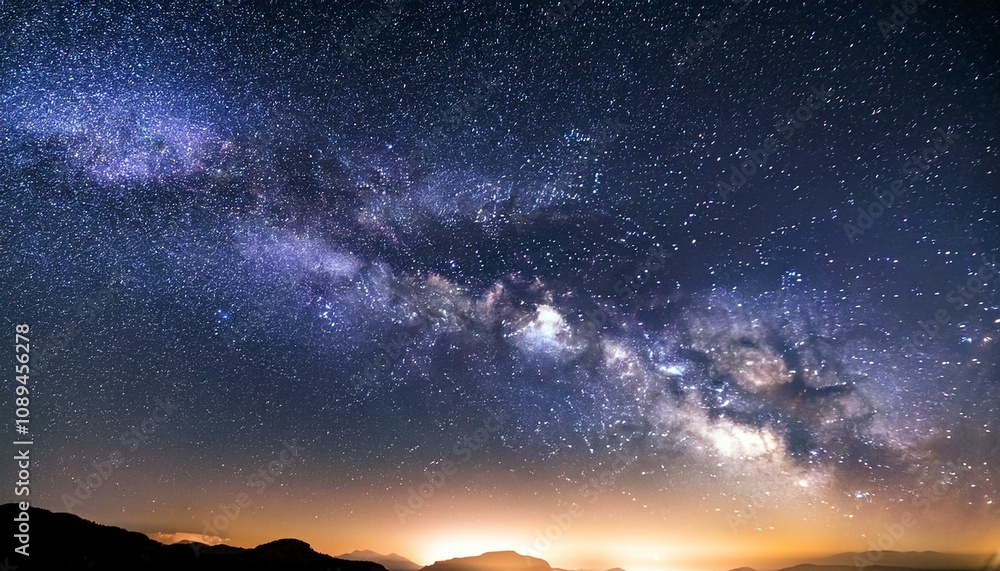 Fototapeta premium milky way galaxy with starry night sky as background