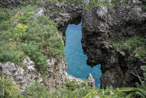 Landscape of cape manzamo, okinawa, japan. photo