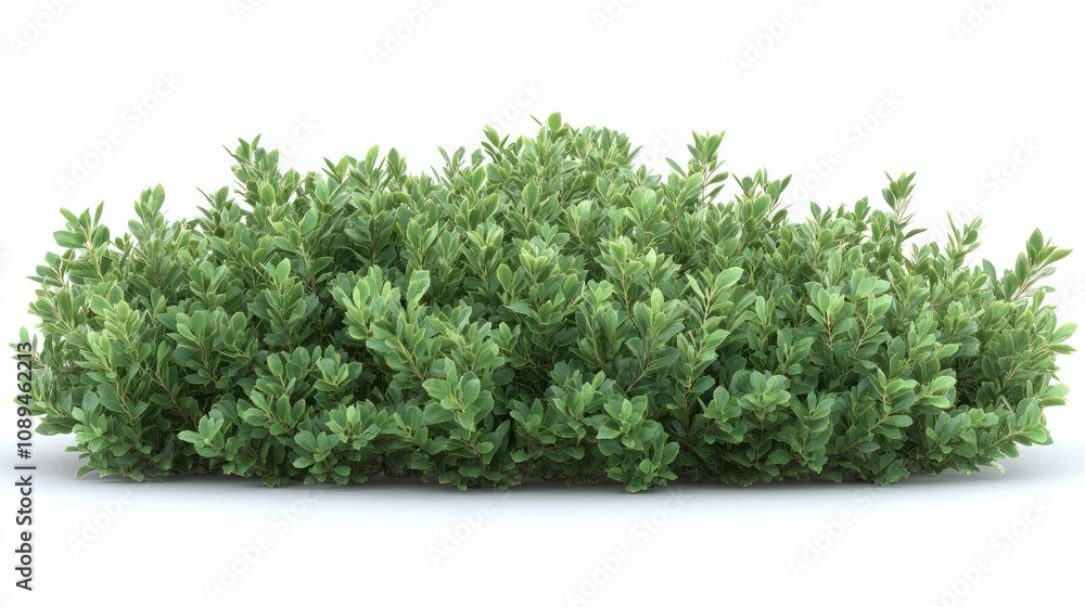 Lush green shrub isolated on white. Lush green shrub isolated on white.