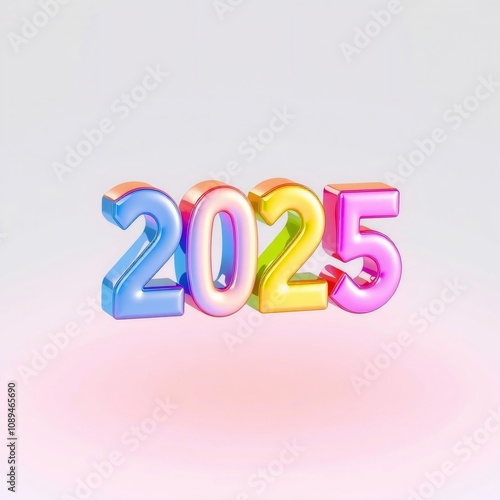 3D Shiny Colorful 2025.