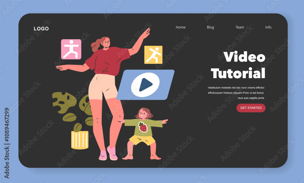 Hobby Dance. Flat Vector Illustration Hobby Dance. Flat Vector Illustration