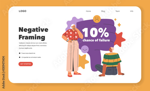 Cognitive Framing. Flat Vector Illustration