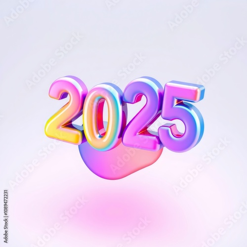 Holographic 2025 New Year.