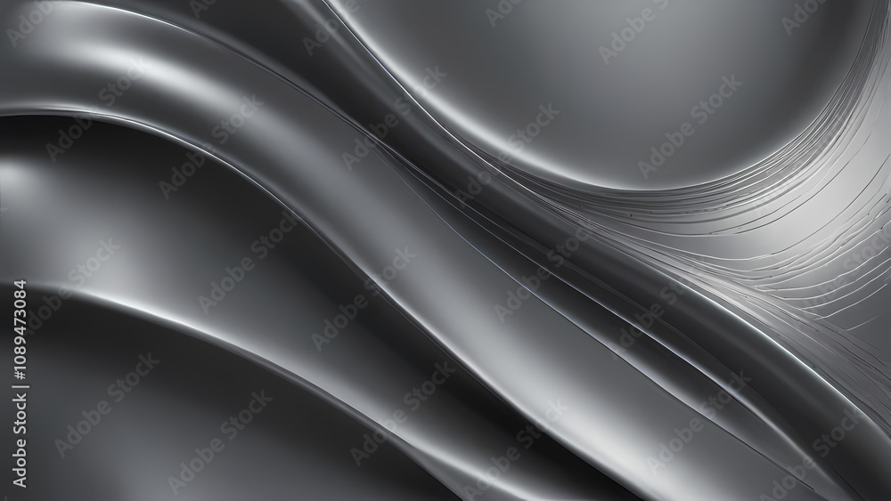 a modern, flowing abstract background using silver and metallic tones a modern, flowing abstract background using silver and metallic tones