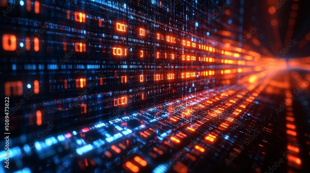 Digital Data Stream: High-Speed Telecom & Internet Communication Digital Data Stream: High-Speed Telecom & Internet Communication