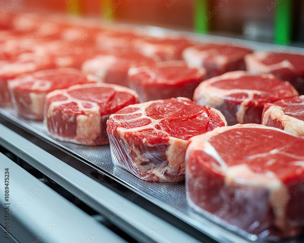 Fresh cuts of red meat neatly packaged, showcasing quality and texture, ideal for culinary use and meat enthusiasts. Fresh cuts of red meat neatly packaged, showcasing quality and texture, ideal for culinary use and meat enthusiasts.