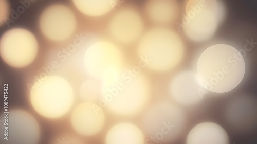 Abstract Background of Soft Golden Blurred Lights