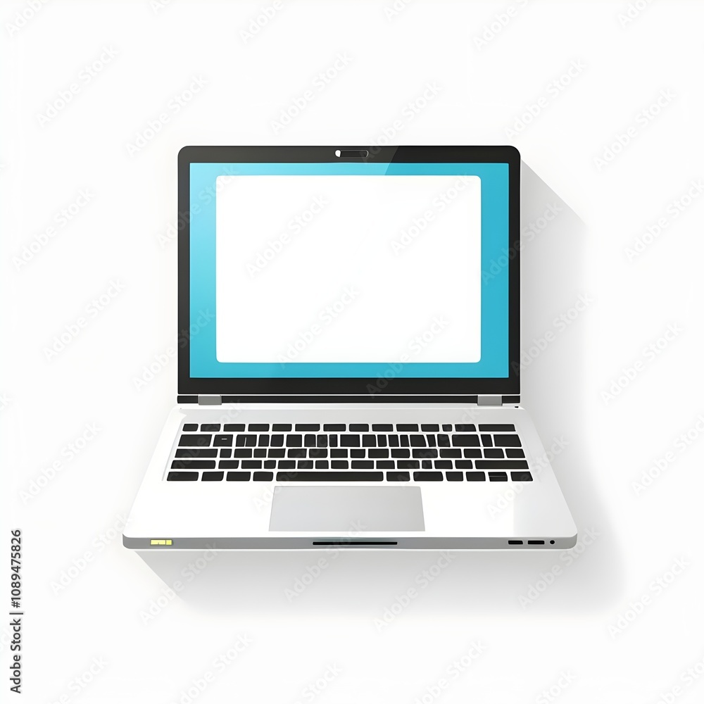 A single laptop icon with an open screen, centered on a transparent or white background. This clean and professional design represents modern portable computing and technology. A single laptop icon with an open screen, centered on a transparent or white background. This clean and professional design represents modern portable computing and technology.