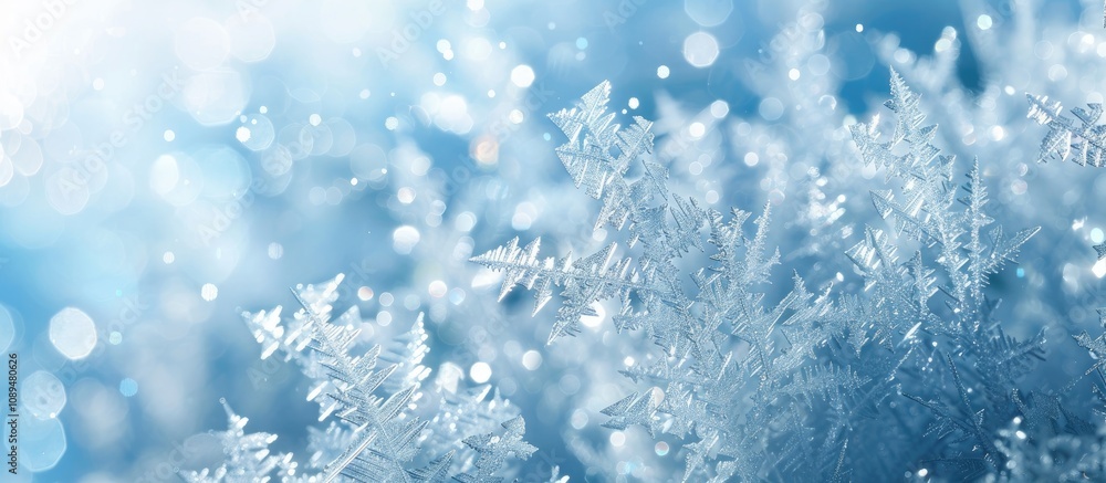 Frosted Blue Background with Bright White Light Effects Frosted Blue Background with Bright White Light Effects