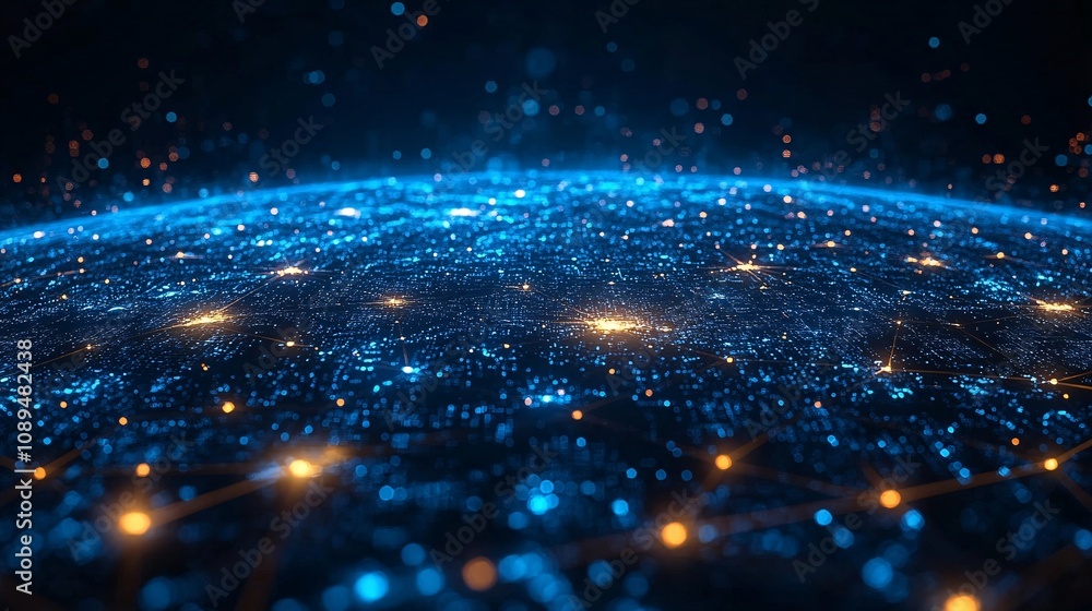 Obraz premium Global Network: Connecting Communities Through Telecom & Internet