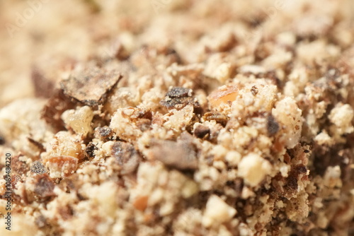 Macro close up of ground pepper