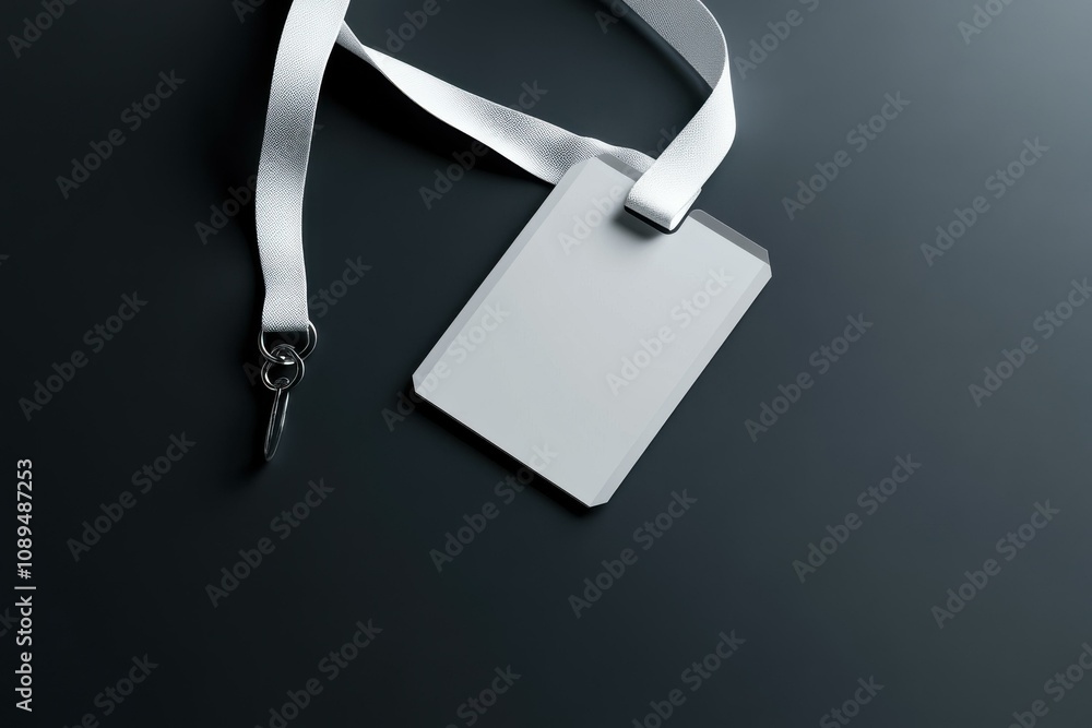 Customizable ID Badge on Elegant Lanyard for Professional Events and Corporate Use Customizable ID Badge on Elegant Lanyard for Professional Events and Corporate Use