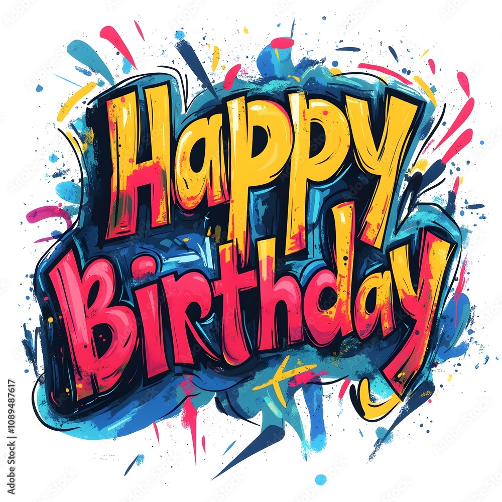 Fototapeta premium happy birthday