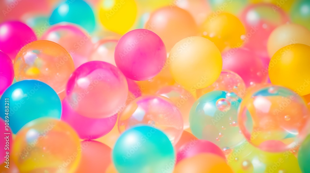 Colorful Spheres Abstract Background Image Colorful Spheres Abstract Background Image