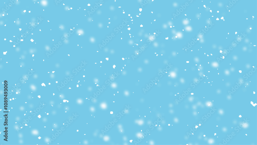 Falling snowflakes on isolated sky blue background vector illustration. Light blue vector background with xmas snowflakes. Falling snowflakes on isolated sky blue background vector illustration. Light blue vector background with xmas snowflakes.