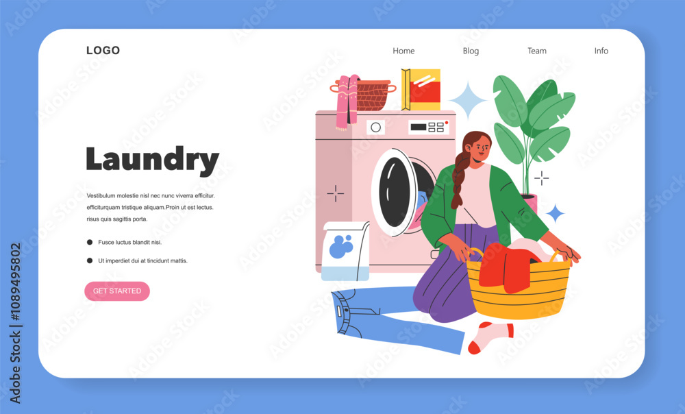 House Cleaning. Flat Vector Illustration House Cleaning. Flat Vector Illustration
