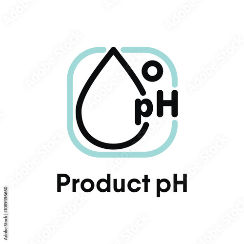 Product pH vector information sign
