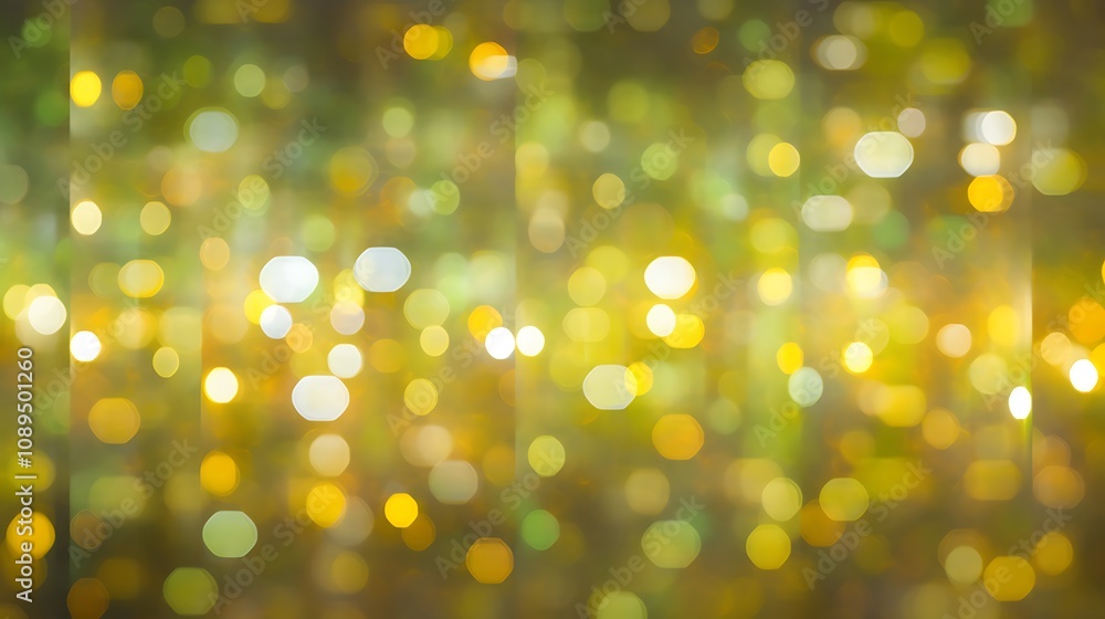 Abstract Golden Yellow Bokeh Lights Background Abstract Golden Yellow Bokeh Lights Background