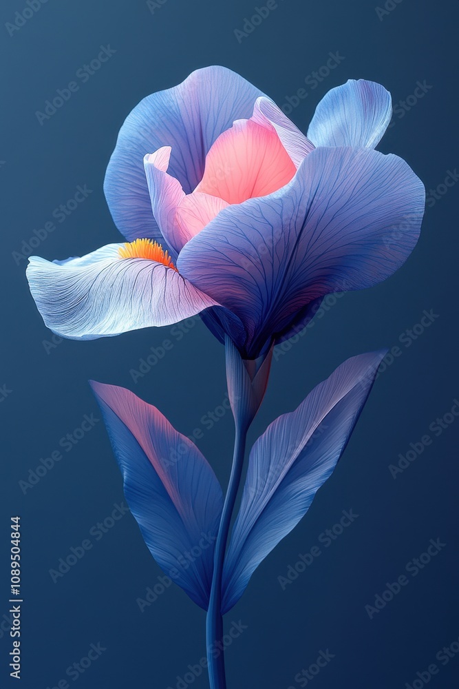 Ethereal Beauty: A Captivating Iris Bloom Ethereal Beauty: A Captivating Iris Bloom