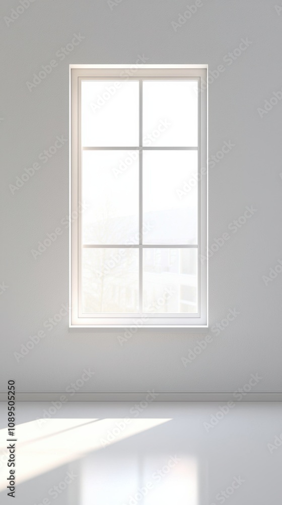 Home sweet home, A minimalist window design allowing natural light to fill a bright, empty space, creating an airy and open atmosphere. Home sweet home, A minimalist window design allowing natural light to fill a bright, empty space, creating an airy and open atmosphere.