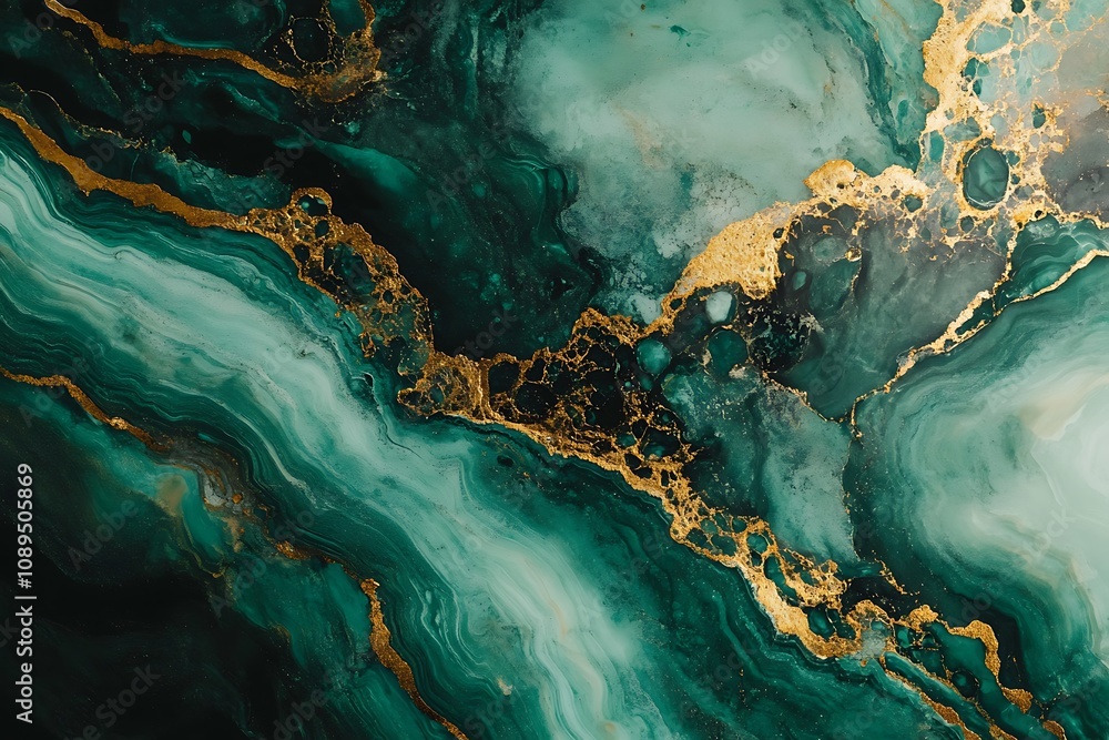 Deep green marble-like texture background Deep green marble-like texture background