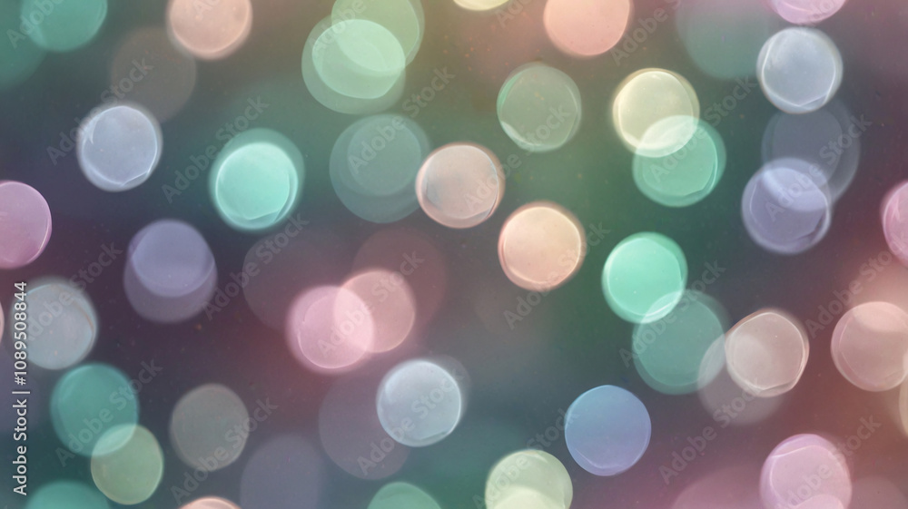 Obraz premium Abstract artistic background with bokeh, gradient hues, and pastel tones for digital media and creative visuals