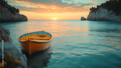 Fototapeta Naklejka Na Ścianę i Meble -  the sea and beautiful boat