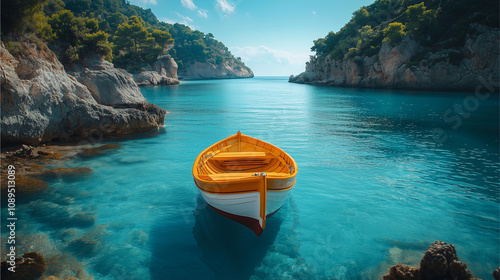 Fototapeta Naklejka Na Ścianę i Meble -  the sea and beautiful boat