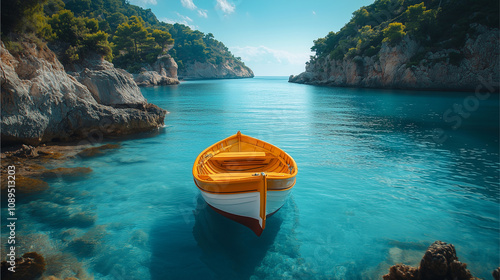 Fototapeta Naklejka Na Ścianę i Meble -  the sea and beautiful boat