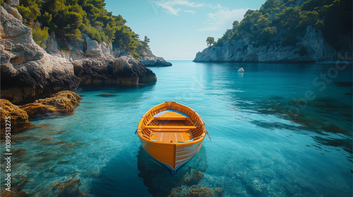 Fototapeta Naklejka Na Ścianę i Meble -  the sea and beautiful boat