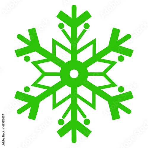 Snowflake vector illustration isolated on a white background 