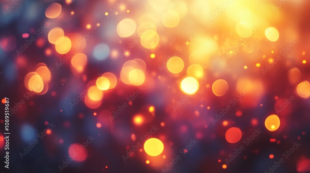 Abstract Warm Colored Bokeh Lights Background Abstract Warm Colored Bokeh Lights Background
