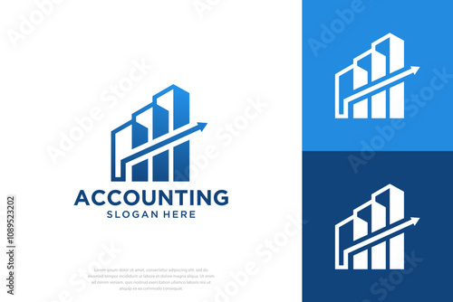 Finance design accounting logo template