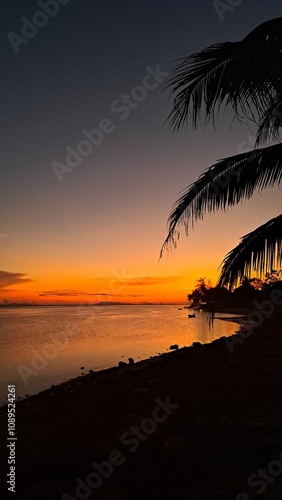 Sunset in Thailand photo