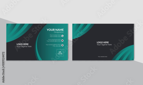 Modern and classy business card, professional business card template.