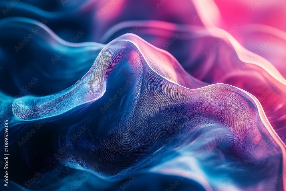 Obraz premium Creative flowing gradients forming a vibrant tech-inspired aesthetic